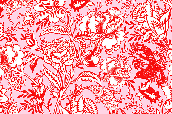 Vintage Peony Floral - Pattern in Illustrations - product preview 4