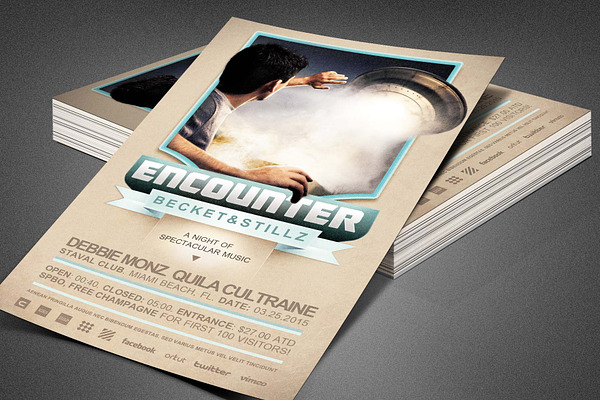 Encounter Event Flyer Template
