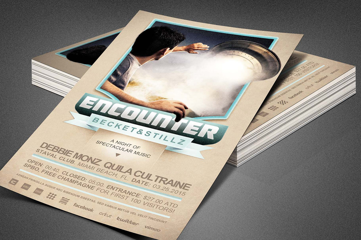 Encounter Event Flyer Template in Flyer Templates - product preview 8