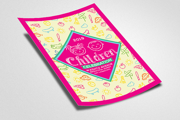 Children Celebration Day Flyer in Flyer Templates - product preview 1