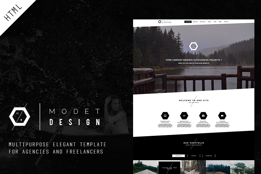 Modet - Responsive One Page Template