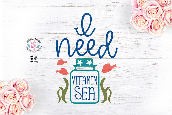 I need Vitamin Sea Summer T-shirt De in Illustrations - product preview 1