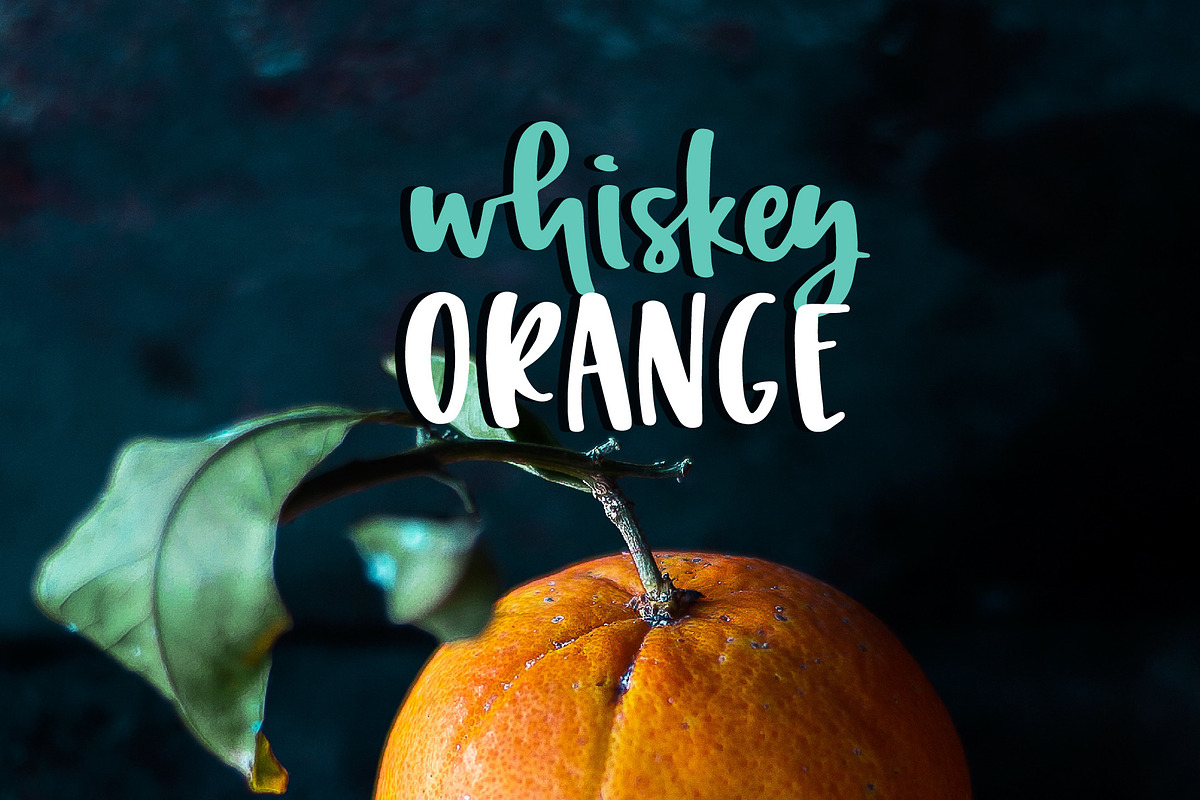 Whiskey Orange in Script Fonts - product preview 8