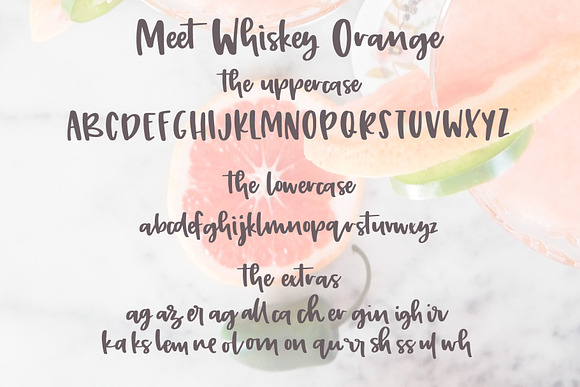 Whiskey Orange in Script Fonts - product preview 3