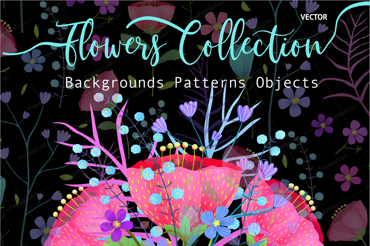 Flowers Blooming Graphic Collection in Illustrations - product preview 8