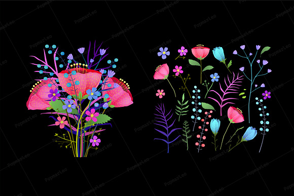 Flowers Blooming Graphic Collection in Illustrations - product preview 1