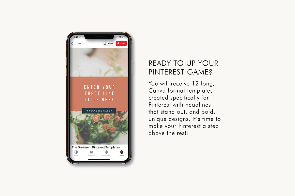 Pinterest Templates | The Dreamer in Pinterest Templates - product preview 8