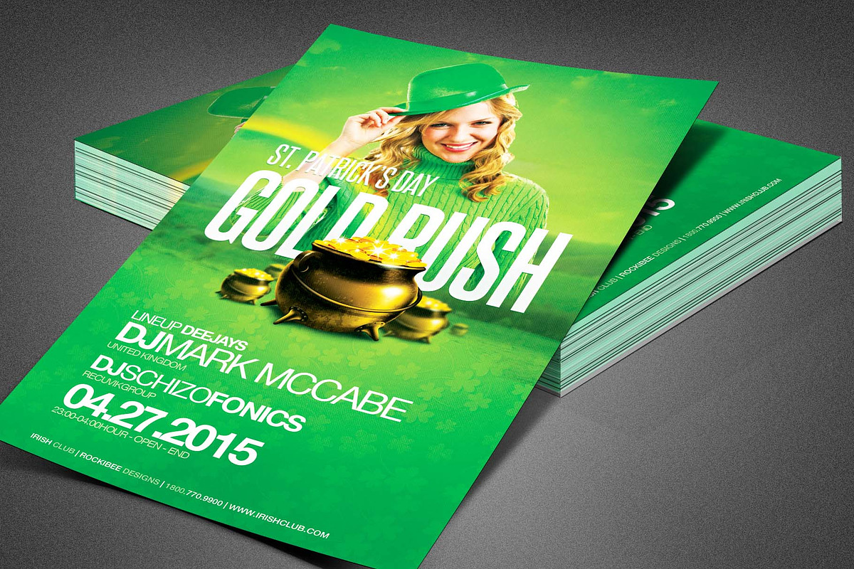 Saint Patrick's Day Flyer Template in Flyer Templates - product preview 8