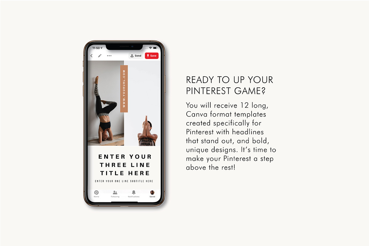 Pinterest Templates | Yogi in Pinterest Templates - product preview 8