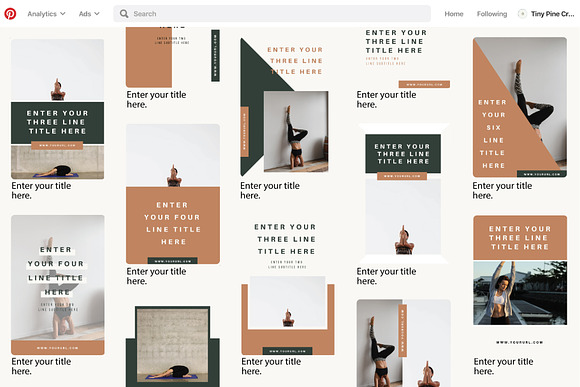 Pinterest Templates | Yogi in Pinterest Templates - product preview 1