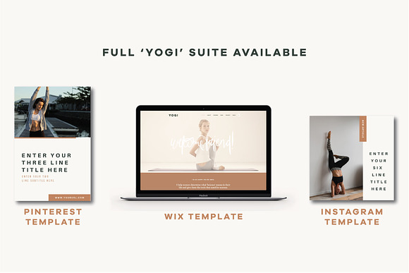 Pinterest Templates | Yogi in Pinterest Templates - product preview 3