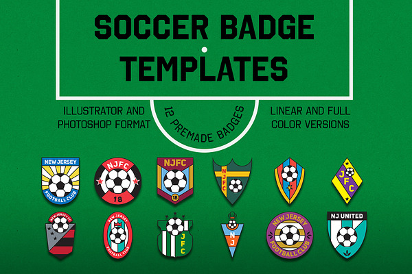 Soccer Badge Templates