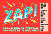 Bang! Zap! Display Alphabet