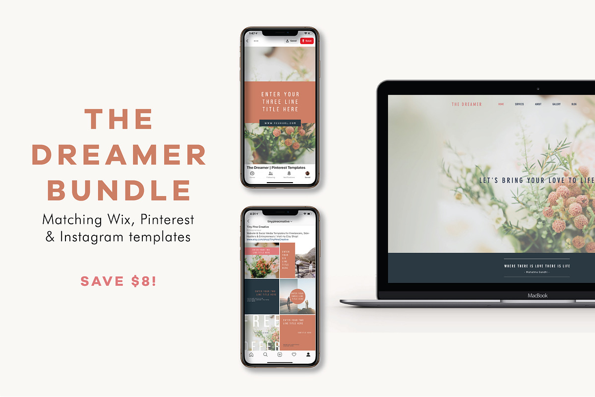 Wix Website Bundle | Dreamer in Website Templates - product preview 8
