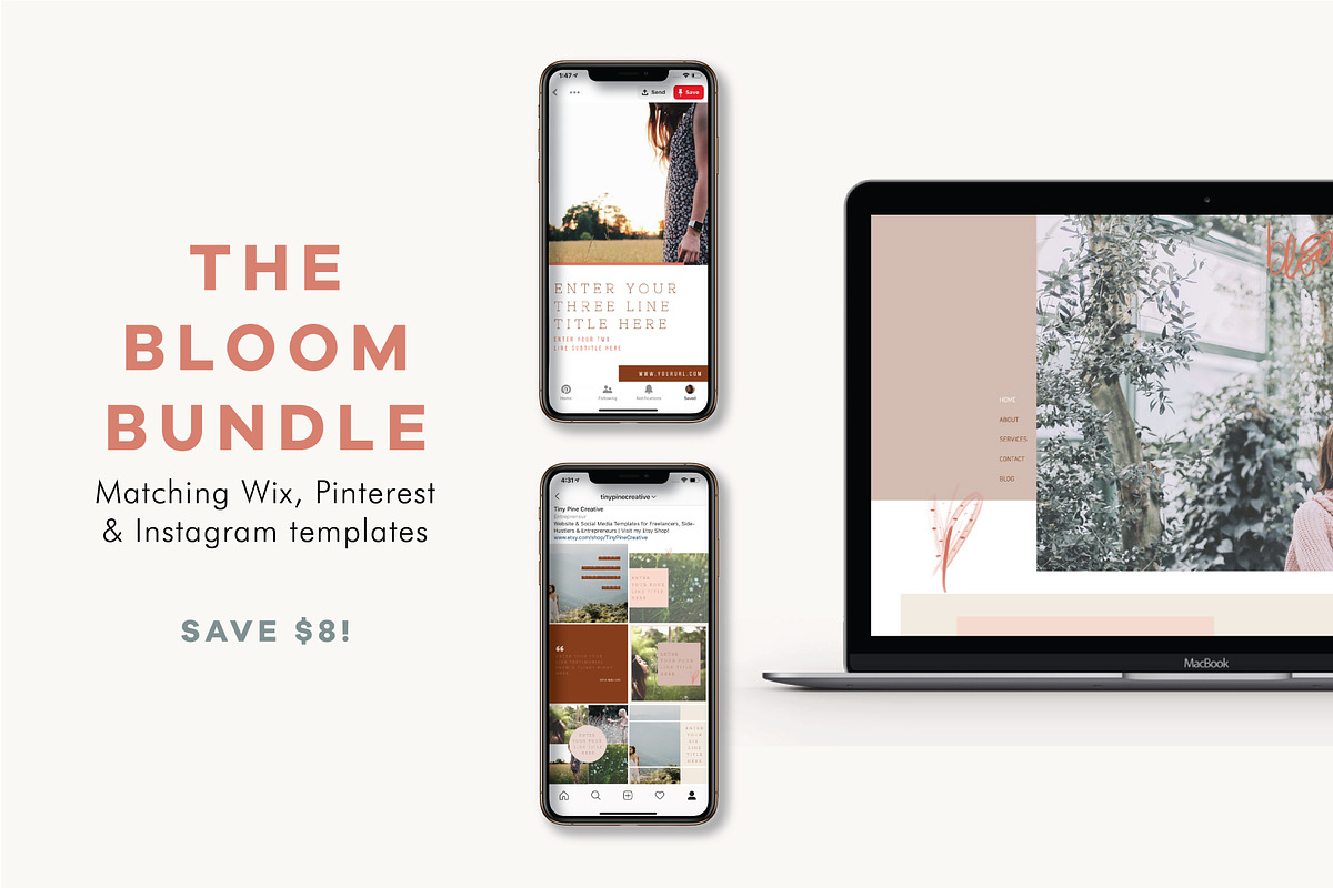 Wix Website Bundle | Bloom in Website Templates - product preview 8