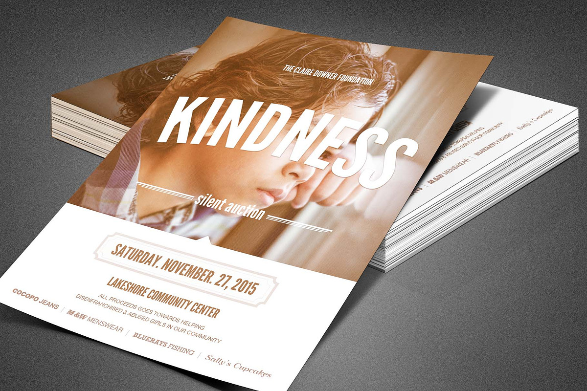 Charity Foundation Event Flyer in Flyer Templates - product preview 8