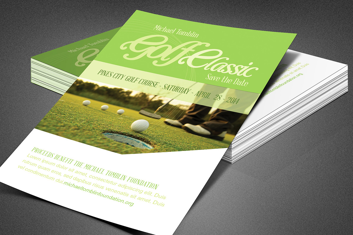 Golf Classic Event Flyer Template in Flyer Templates - product preview 8
