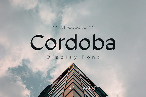 Cordoba Regular and Bold Font in Display Fonts - product preview 3