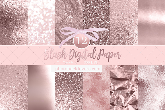 BLUSH DIGITAL PAPER in Textures - product preview 2