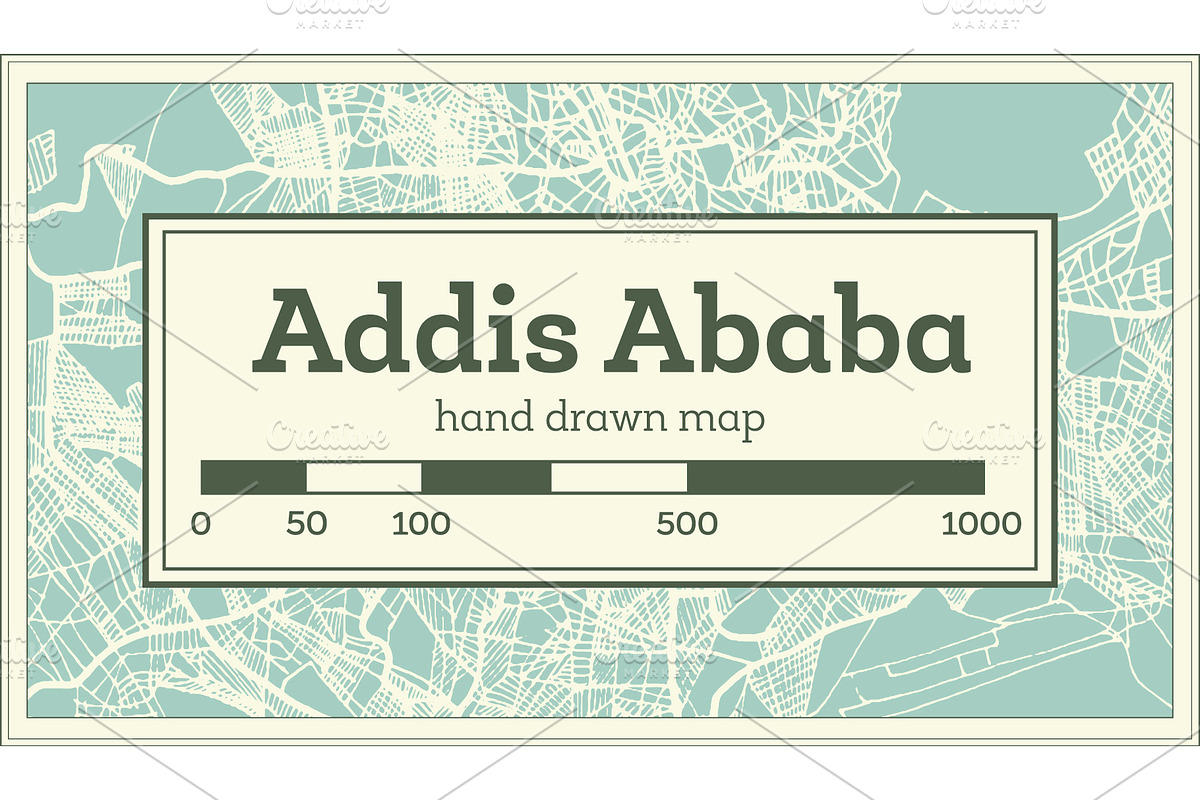Addis Ababa Ethiopia City Map in Illustrations - product preview 8