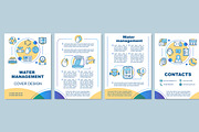 Water management brochure template