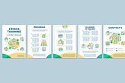 Ethics training brochure template