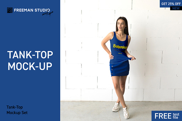 Tank-Top Mock-Up Set in Product Mockups - product preview 9