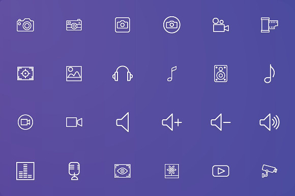 Media - Audio, Video & Photo Icons in Icons - product preview 1