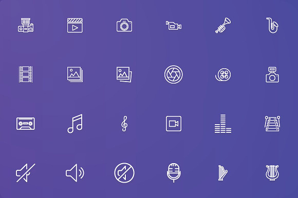 Media - Audio, Video & Photo Icons in Icons - product preview 3