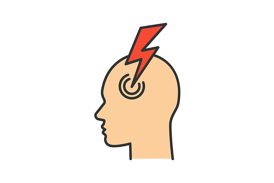 Migraine color icon in Icons - product preview 8
