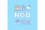 NGO word concepts banner