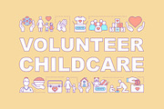 Childcare volunteering banner