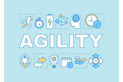 Agility word concepts banner