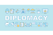Diplomacy word concepts banner
