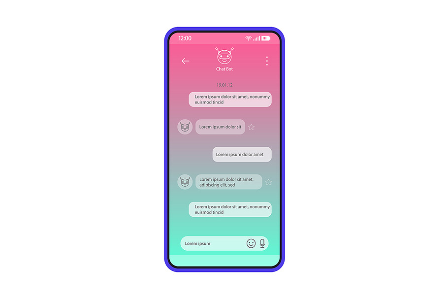 Chatbot messenger app interface in Web Elements - product preview 8