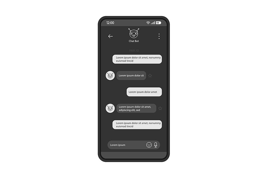 Chat bot messenger interface in Web Elements - product preview 8