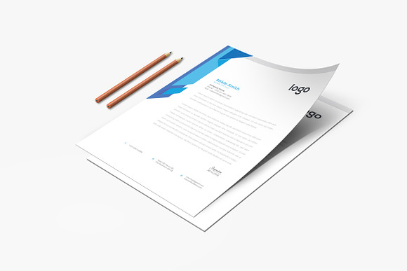 Corporate Letterhead Template in Flyer Templates - product preview 4
