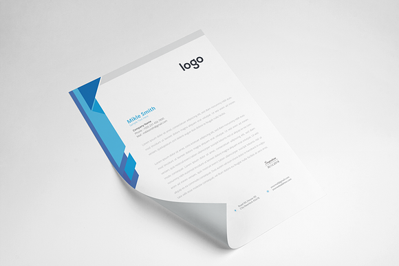 Corporate Letterhead Template in Flyer Templates - product preview 5