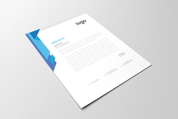 Corporate Letterhead Template in Flyer Templates - product preview 6