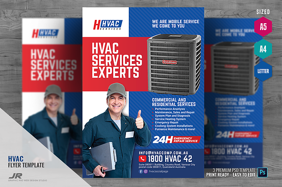 HVAC Heating and Cooling Expert in Flyer Templates - product preview 4