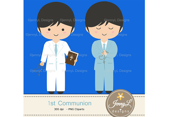 1st Communion Digital Papers in Patterns - product preview 2