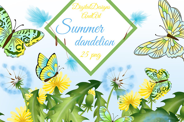 Summer dandelions