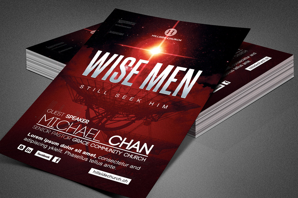 Wise Men Still Seek Him Church Flyer in Flyer Templates - product preview 8