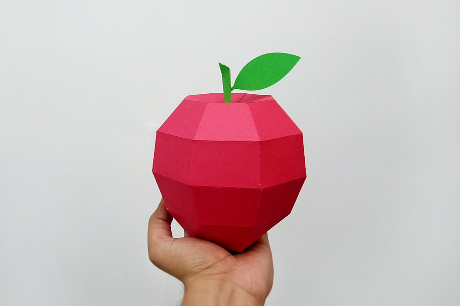 DIY Apple Model - 3d papercraft