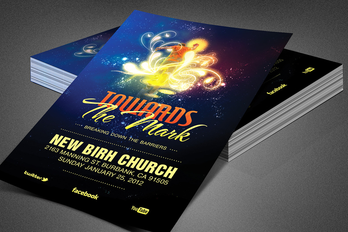 Towards the Mark Church Flyer in Flyer Templates - product preview 8