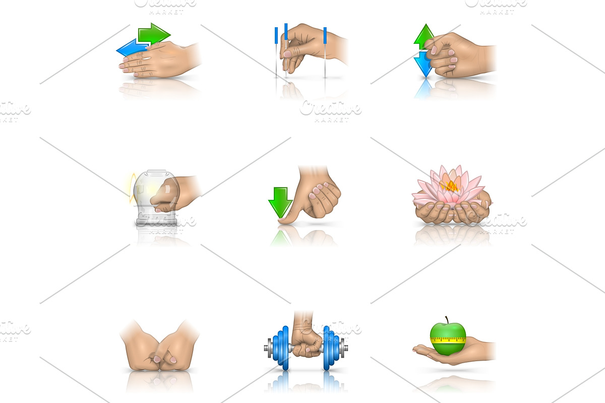 Massage realistic icons in Icons - product preview 8