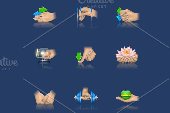 Massage realistic icons in Icons - product preview 1
