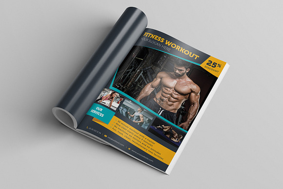 Fitness Center Flyer in Flyer Templates - product preview 1
