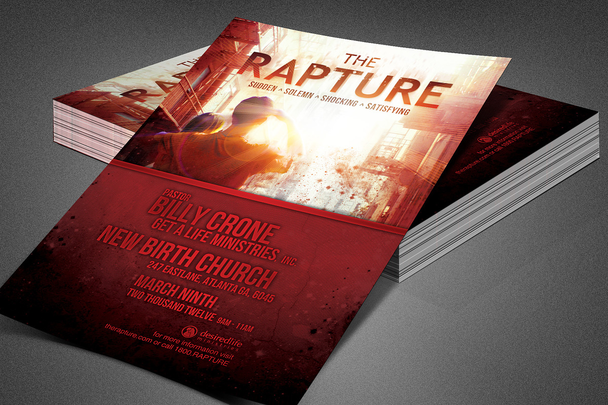 The Rapture Church Flyer Template in Flyer Templates - product preview 8