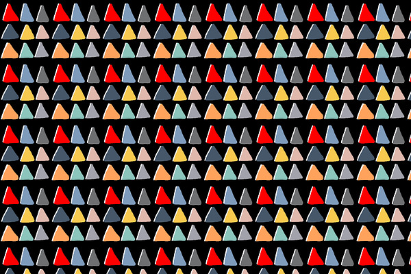 Black Pyramind Print Pattern